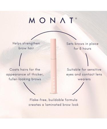 MONAT IR Clinical Clear Brow Gel | Non-Flaky Nourishing Brow Setter for Natural Look | Weatherproof & Long-Lasting Hold - Buy Online on GoSupps.com