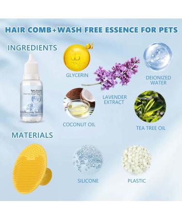 Wash Free Essence for Pets - Leave-in Conditioner & Dog Detangling Spray (2pcs) | Best Tangle Remover for Cats & Dogs - International Shipping Available - Buy Online on GoSupps.com
