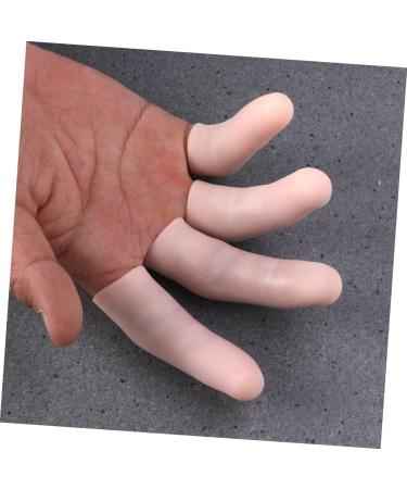 Silicone Gel Finger Cots 24 Pcs Toe Caps Thumb Protector Pain Set - Beige Invisible Toe Covers Protective Gear - Pack of 8 - Buy Online on GoSupps.com