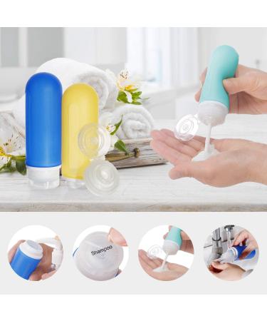 Beveetio 17 Pack Travel Bottles TSA Approved - Leakproof Silicone Toiletry Containers - BPA Free, Refillable & Travel Size - Multicolor - Buy Online on GoSupps.com