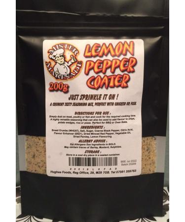 MISTER MARINADE Meat Glaze BBQ Rub Marinade 200g All Flavours (Lemon Pepper Coater)