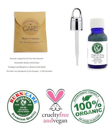 Organic Fungus Go Away Serum 15ml - Alcohol-Free Vegan Remedy for Athlete's Foot | Certified Organic Ingredients by Nutricare Plus Burnicare - Buy Online on GoSupps.com