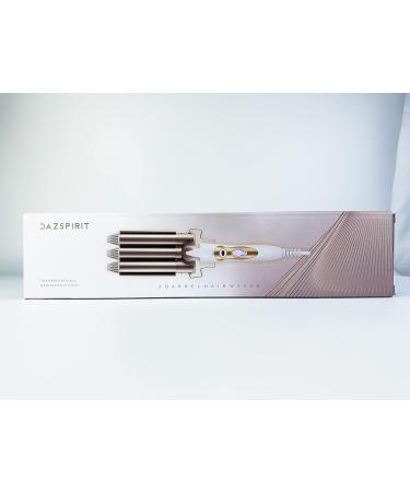 DazSpirit 3 Barrel Hair Waver 22mm Curling Iron for Long/Short Hair - Mermaid Hair Styling Wand with Intelligent Temperature Control - Trendy Style Gold - Buy Online on GoSupps.com
