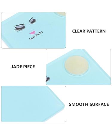 Fomiyes 3-Piece Crystal-Patterned Tile Extension Tool Set - Green Seal Loose Professional Jade Tool Holder for Eyelash Display (12x9cm) - Buy Online on GoSupps.com