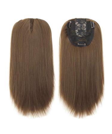 Buy Women's 56 cm Middle Part Straight Hairpiece with Clip - Fudge Color | International Shipping Available - Buy Online on GoSupps.com