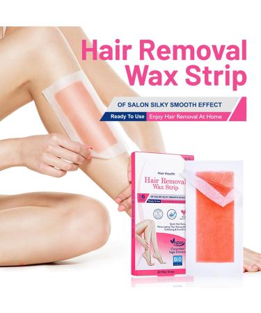20PC Cold Wax Strips for Face & Body Hair Removal Effective Waxing Tool for Legs Lips Eyebrows & More - Buy Online on GoSupps.com