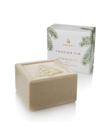 Thymes Frasier Fir Bar Soap - Pine Tree Scented Hand and Body Soap - 5.5 oz