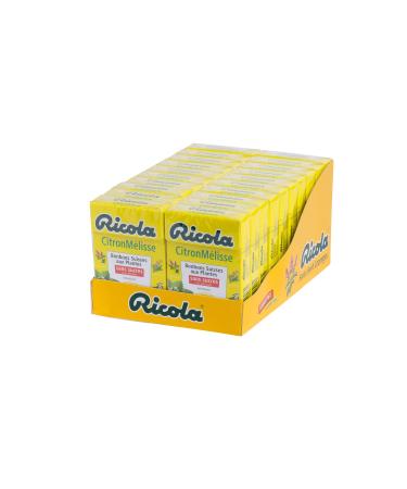 Ricola - Swiss Herbal Sweets - Lemon Balm Flavor - Refreshing - Sugar Free - Pack of 20 boxes of 50g