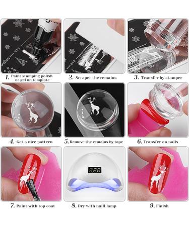 Sularpek Silicone Jelly Stamper - Double Sided Transparent Nail Art Stamper with Scraper | Manicure Tool - Buy Online on GoSupps.com