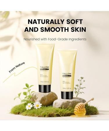 TUOSHITONG Beef Tallow Body Lotion All-Natural Moisturizer Hydrates and Nourishes the Skin Deep Hydration & Nourishment Oil-Free & Unscented Fast Absorbing for Skin Face & Body(100ML) - Buy Online on GoSupps.com
