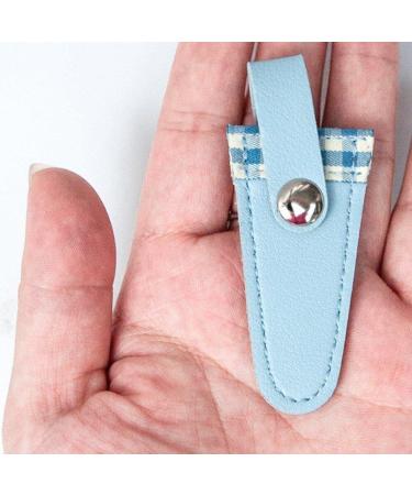 4pcs Leather Scissors Covers Colorful Lattice Scissors Caps Pointed Nipper Sheath Beauty Tool Supplies for Embroidery - Buy Online on GoSupps.com