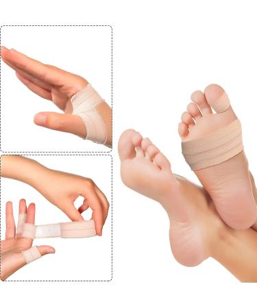 4 Rolls Adhesive Elastic Tape - Flexible Bandage Wrap for Sports Injuries Ankle Knee Wrist & Pets - 1 Inch x 5 Yards - Buy Online on GoSupps.com