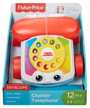 Fisher-Price FGW66 Chattering Phone - Baby Motor Skills Toy with Sounds for 12+ Months | Multi-Coloured International Shipping Available - Buy Online on GoSupps.com