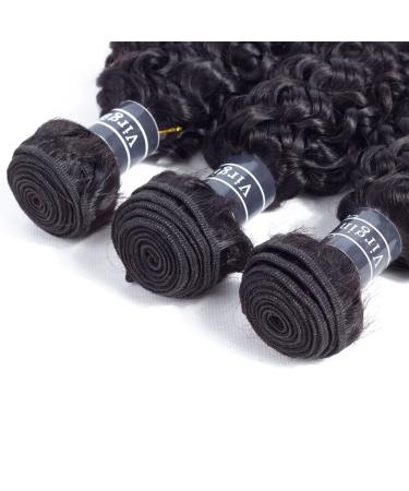 Amella Hair 8A Brazilian Curly Hair Weave 3 Bundles - 100% Virgin Kinky Curly Human Hair Extensions - Natural Black Color - 14/16/18 Inch Bundles - Buy Online on GoSupps.com