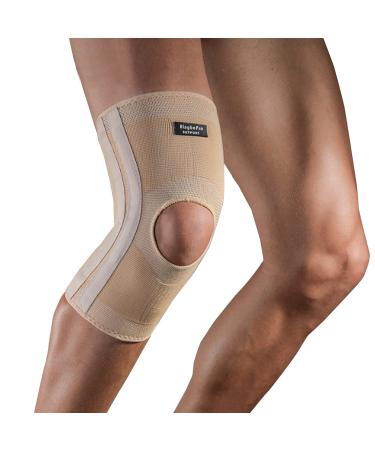 Professional Knee Brace Knee Stabilizer Compression Knee Sleeve For Men Women Knee Support Brace for Knee Pain Relief Fast Recovery Meniscus Tear ACL MCL Arthritis Running Sport Protection Nude L/XL (Suitable for leg 15.75"-19.68")