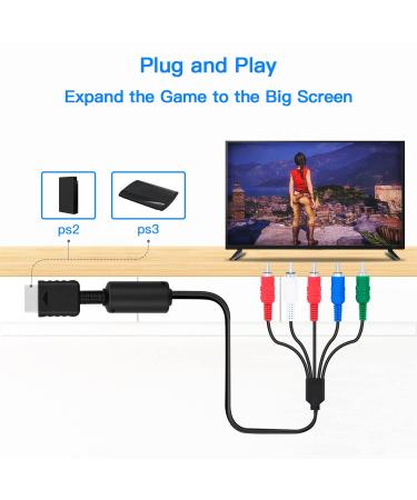 Gam3Gear AV Audio Video Cable for PS3 & PS2 - High-Quality Component Cable for Gaming | International Shipping Available - Buy Online on GoSupps.com
