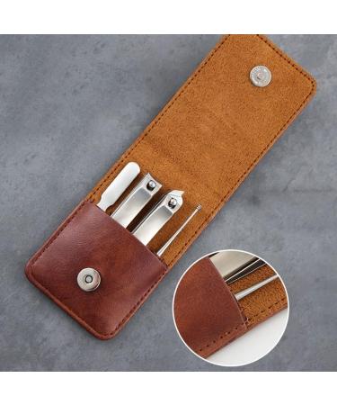 Nail Clippers Kit Stainless Steel Nail Set Household Nail Clippers Nail File Men's Personal Care Manicure Tool Set Suitable for Outdoor Travel Portable Travel Nail Clippers - Buy Online on GoSupps.com