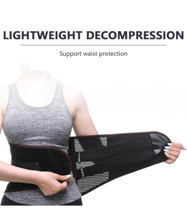 Men Back Brace Back Support Belt Lumbar Brace | Waist Protector Belt Lightweight Lower Back Support Brace for Home & Lifting At Work - Buy Online on GoSupps.com