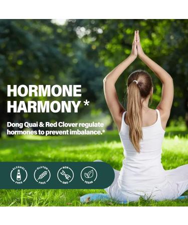 Dong Quai (Angelica Ainensis) Drops for Women Menopause Relief & PMS Support with Red Clover Black Cohosh Herbal Extract Natural Liquid Supplement for Hot Flashes Night Sweats. 2oz Original 2 Fl Oz (Pack of 1) - Buy Online on GoSupps.com
