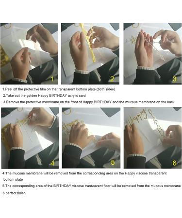 23-Piece Gold Palm Leaves Birthday Cake Topper Set for Party Decoration - Buy Online on GoSupps.com