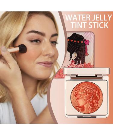  Diyxisk Blush Powder Orange 6 g Embossed Makeup Light Weight Natural Glow Waterproof Long-Lasting (Orange) - Buy Online on GoSupps.com