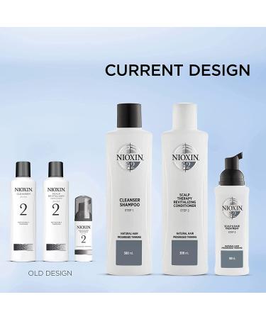Nioxin System Kit 2 - Hair Strengthening & Thickening Treatment for Natural Hair | Hydrates Sensitive Scalp | 1 Month Supply - Buy Online on GoSupps.com
