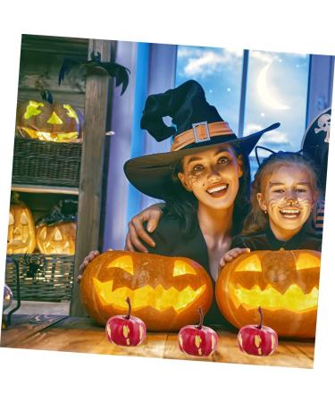 OUNONA 20pcs Simulated Mini Pumpkin Painted Pumpkins Mini Pumpkins Ornaments Garland Decor Halloween Decoration Halloween Pumpkin Decoration Bicycle Flag Manual Wreath Foam Claret 2.2X3.4CM - Buy Online on GoSupps.com