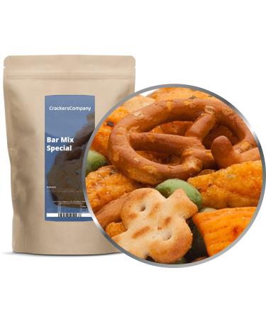 Crackerscompany 1 x 200g snack mix with salt biscuits and chickpea crackers and cocktail bar sauce