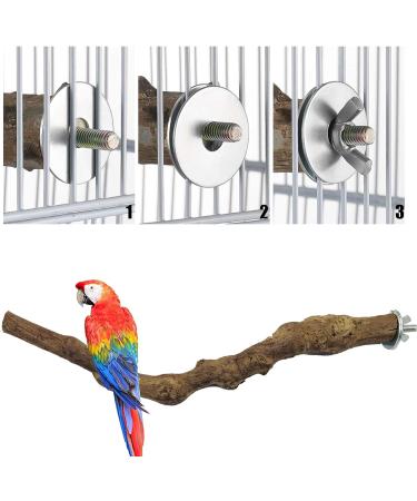 Allazon 4-Piece Bird Toy Set | Natural Wood Seat Rods & Grape Stick Swing for Parrots | Style 3 - Best for Birds - Buy Online on GoSupps.com