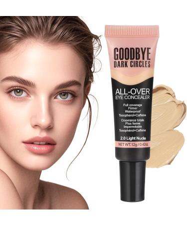  Teksome Full Coverage Concealer Eye Corrector - Lightweight Eye Primer 12g - Long-lasting Liquid Foundation Natural Correcting Makeup - Buy Online on GoSupps.com