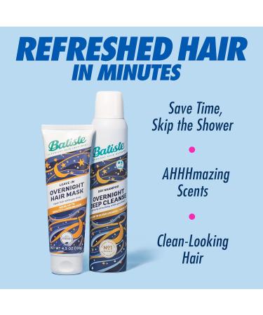 Buy Batiste Overnight Deep Conditioning Leave-In Hair Mask | Repair & Nourish Dry Hair | Infused with Vitamin E | 4.3oz - International Shipping Available - Buy Online on GoSupps.com