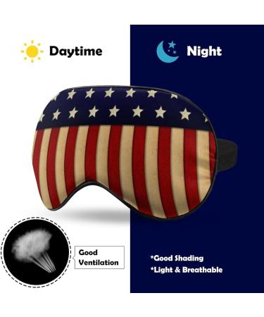 American Flag Glory Sleep Mask Eye Cover for Sleeping Blindfold with Adjustable Strap Blocks Light Night Travel Nap for Men Women - Buy Online on GoSupps.com