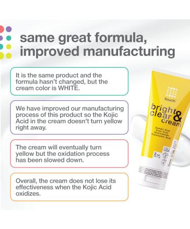TOUCH Skin Lightening Cream for Dark Spots - Azelaic Acid Hyperpigmentation with Kojic Acid, Tranexamic Acid, Niacinamide - Age Spot, Sun Spot, Melasma Remover - Buy Online on GoSupps.com