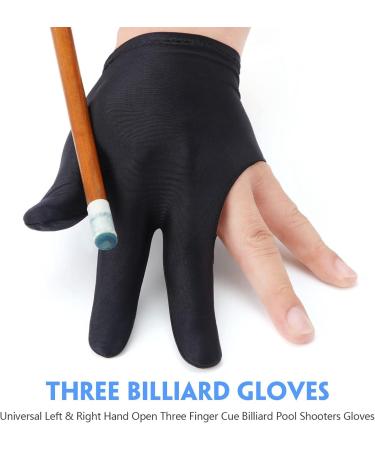 Poosr 20 Pieces Breathable Billiard Gloves - 3 Finger Snooker Gloves for Men & Women - Premium Billiard Accessories for Enhanced Grip - Buy Online on GoSupps.com