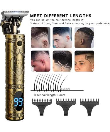 Werlla Professional Zero Gapped Cordless Hair Clippers for Men - Rechargeable Baldhead Shaver with LED Display in Gold - Buy Online on GoSupps.com