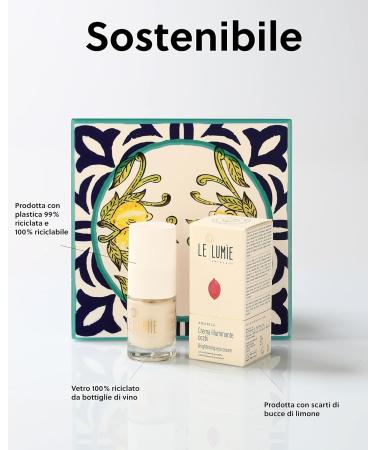 Le Lumie Amabile Eye Cream - Brightening & Anti-Wrinkle | 84% Natural Ingredients | Vegan | Made in Italy - 15ml - Buy Online on GoSupps.com