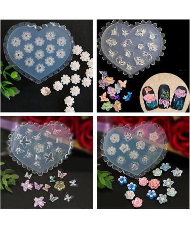 3D Nail Art Silicone Forms - Floral Butterfly Decorations & DIY Templates for Perfect Nail Art - Buy Online on GoSupps.com
