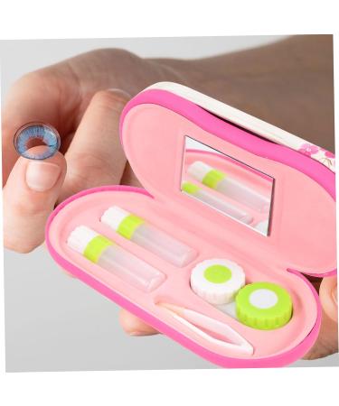 Buy Solustre Double-Lodged Glasses Case & Travel Lens Kit | Stylish Flocked Cloth Travel Set for Lentil Containers - Buy Online on GoSupps.com