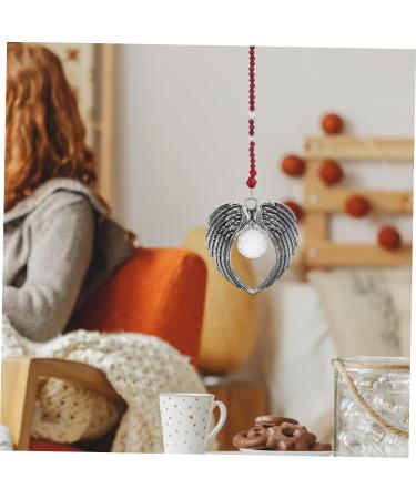 Anneome Crystal Pendant Vintage Home Decor Exquisite Tree Pendants Christmas Hanging Items Crystal Stone Car 39x6.5cm Dark Red - Buy Online on GoSupps.com