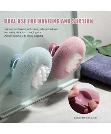 Oneleaf Bathing Bliss Massage Bath Ball - Exfoliating & Scrubbing for Skin Pampering - Purple & Blue - International Shipping Available - Buy Online on GoSupps.com
