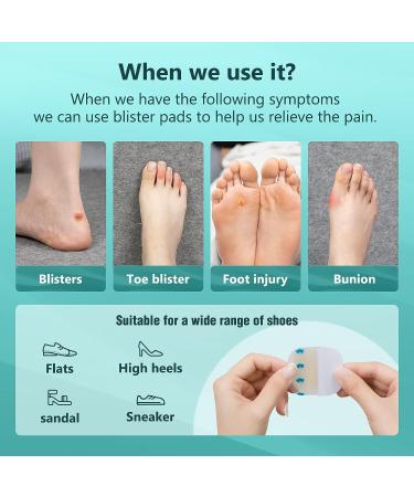 TENICORE Bunion Pads - Bunion Relief and Blister Pads for Women and Men - Hydrocolloid Bandages for Toe and Foot Corns - Sole & Heel Cushions - Waterproof - Thin - 10PCS - Buy Online on GoSupps.com