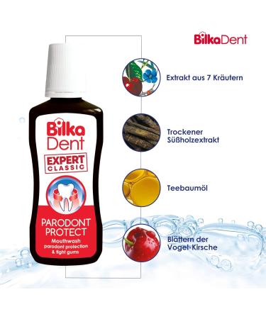 BilkaDent Expert Parodont Protect Mouthwash - Herbal Gum Protection 250ml | International Shipping Available - Buy Online on GoSupps.com