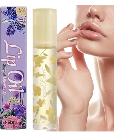  JPSDOWS Clear lip gloss 0.21 oz moisturizing lip gloss with nourishing ingredients | Cute clear flower-patterned lip gloss with Jpsdows formula - Buy Online on GoSupps.com