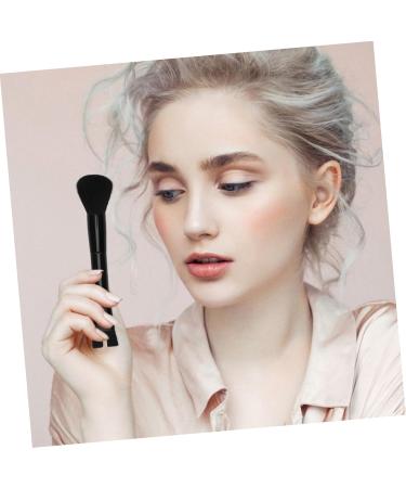 FRCOLOR Dual-Head Makeup Brush Set - Concealer Highlight & Powder Brush - All Black Aluminum Tube - Perfect for Flawless Foundation Application - Buy Online on GoSupps.com