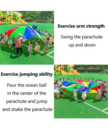 2m Play Parachute Teamwork Game for Nursery Physical Training - Indoor & Outdoor Activities - Buy Online on GoSupps.com