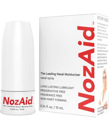 NozAid Nasal Moisturizer Spray | .34 oz | Sesame Oil | Dry, Crusty, Cracked Nose Relief | Stuffy Nose | Nosebleeds | Preservative Free - Buy Online on GoSupps.com