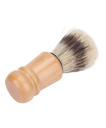 Men's shaving brush with wooden handle fine foam removing dirt comfortable use versatile and excellent wooden handle for salon or at home