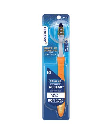 Oral-B Pro-Health Pulsar Battery Powered Toothbrush Medium Colors May Vary 1 Count Orange 1 Count (Pack of 1)