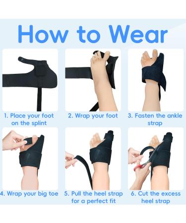 Bunion Corrector with Hot & Cold Pad | Customizable Non-Slip Splint for Hallux Valgus Pain Relief - One Size Fits Most for Men & Women - Buy Online on GoSupps.com