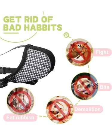 Breathable Muzzle for Large Dogs | Reflective & Adjustable Dog Mask - Prevent Biting & Chewing - Buy Online on GoSupps.com
